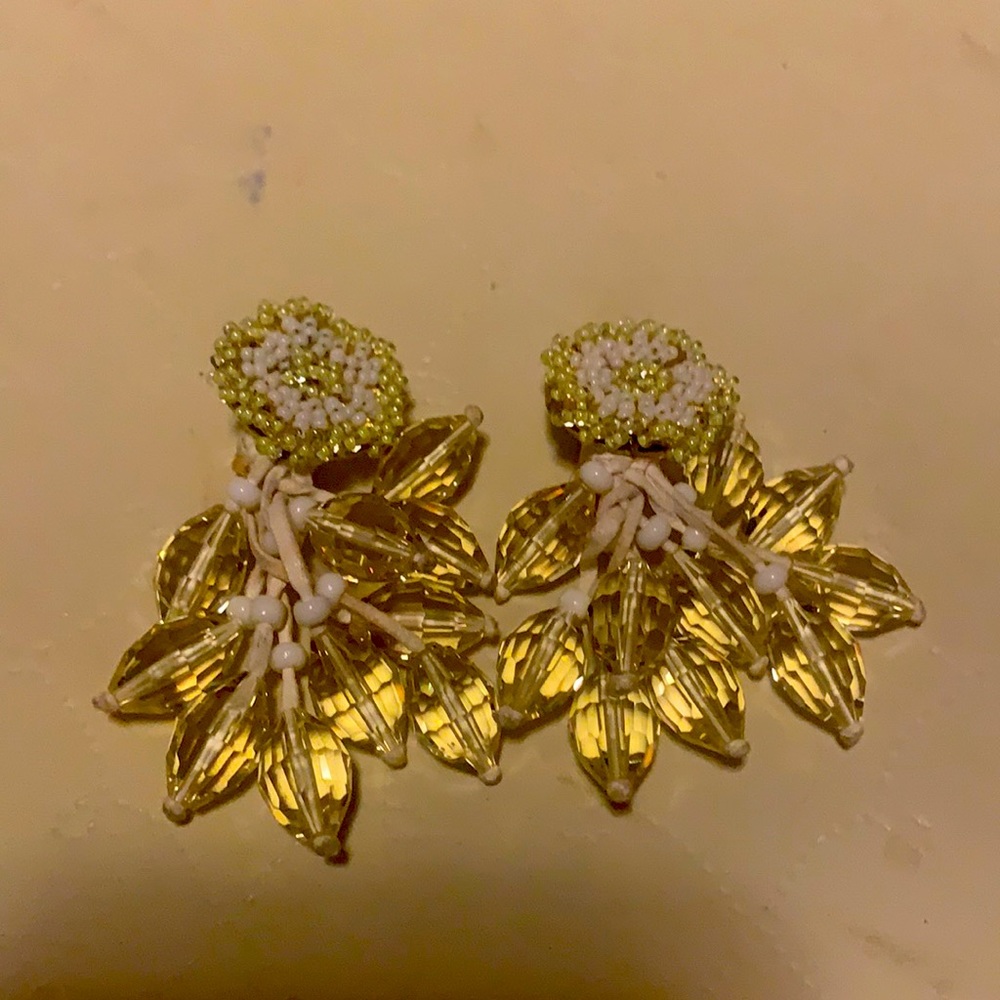 AUTHENTIC ERICKSON BEAMON CRYSTAL EARRINGS